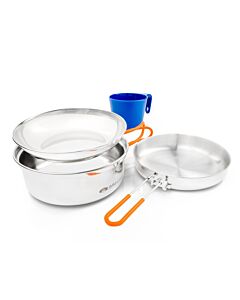 GSI Outdoors Glacier Stainless 1 Person Mess Kit