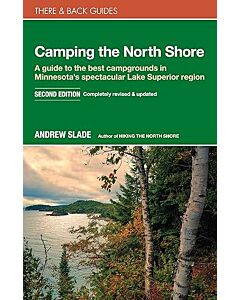 A book cover with the book title Camping guide to Minnesota's Lake Superior region: Discover the best camping spots along the scenic North Shore.