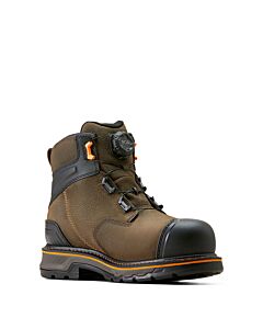 Ariat Men's Stump Jumper 6" BOA Waterproof Composite Toe Work Boot, color: Iron Coffee, right angled view