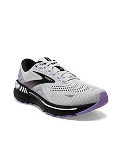 Brooks Women's Adrenaline GTS 23 Running Shoes, color: grey/black/purple