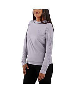 Carhartt Women's Force Sun Defender Graphic Long Sleeve Hooded Shirt, color: Lilac Haze