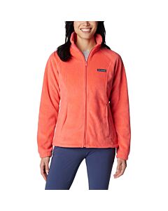 Columbia Womens Benton Springs Full Zip Fleece Jacket, color: juicy