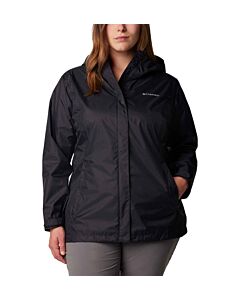 Columbia Women's Plus Arcadia II Rain Jacket, color: black