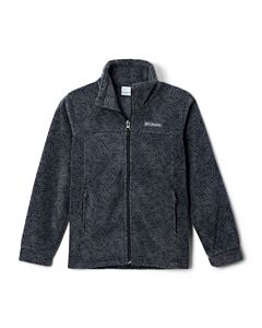 Columbia Boys' Zing III Printed Fleece Jacket, color: Black Waves