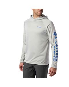 Columbia Men's PFG Terminal Tackle Heather Hoodie, color: cool grey