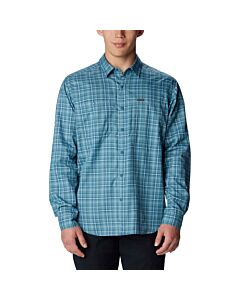 Columbia Men's Silver Ridge Utility Plaid Long Sleeve Shirt, color: cloudburst