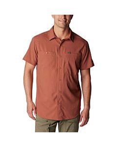 Columbia Men's Silver Ridge Utility Short Sleeve Shirt, color: auburn