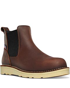 Danner Men's Bull Run Chelsea 6" Wedge, color: Dark Brown