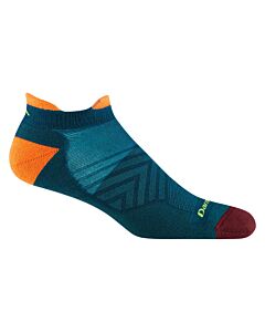 Darn Tough Men's Run No Show Tab Ultra Light Socks, COLOR: DARK TEAL