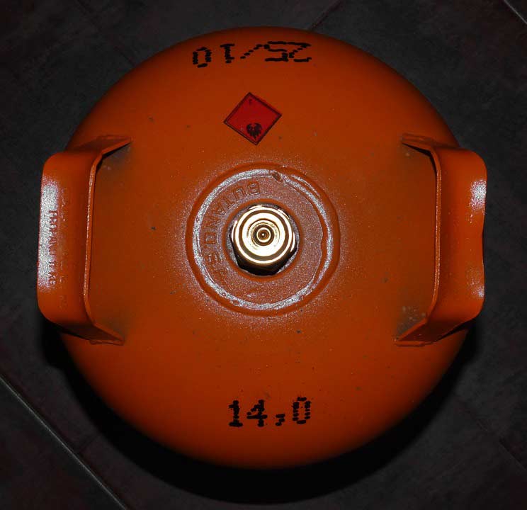 a regular gas cylinder