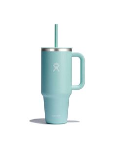 Hydro Flask 40oz All Around Travel Tumbler in the color Dew with a white hydro flask logo.