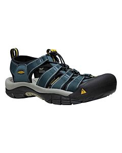 Keen Men's Newport H2 Sandal - Navy/Grey, angled side view