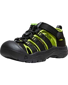 Keen Little Kids' Newport H2 - Black/Lime Green, main side view