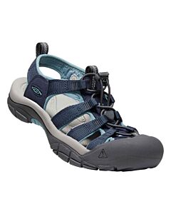 Keen Women's Newport H2 Sandal - Navy/Magnet, side angled view