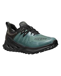 Keen Men's Zionic Waterproof Hiking Shoe - Dark Forest/Black, side view