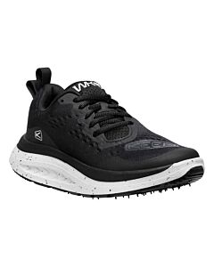 Keen Women's WK400 Walking Shoe - Black/White, side view