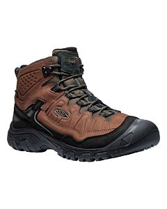 Keen Men's Targhee IV WP Mid Boot - Bison/Black, side view