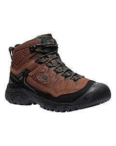 Keen Men's Targhee IV Mid Waterproof Wide Boot - Bison/Black, side view