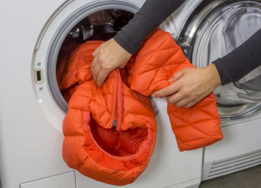 jacket machine washing