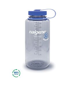 Nalgene Sustain 32oz. WM Bottle- Grey w/Blue Lid