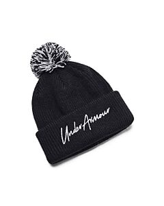 Under Armour Girls' UA Halftime Pom Beanie