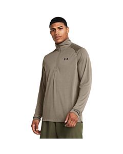 Under Armour Men's UA Tech 1/2 Zip Shirt, color: Taupe