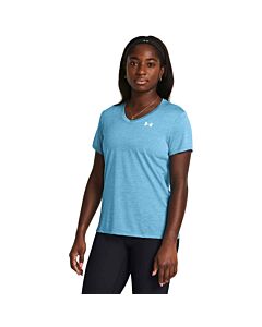 Under Armour Women's UA Tech Twist V Tee, color: Capri