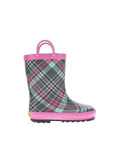 Western Chief Kids' Cozy Plaid Rain Boot